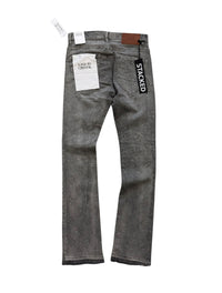 Liquid Crystal 'Diamond Crystal' Stacked Rhinestone Denim (Smoked Grey) JTF2317