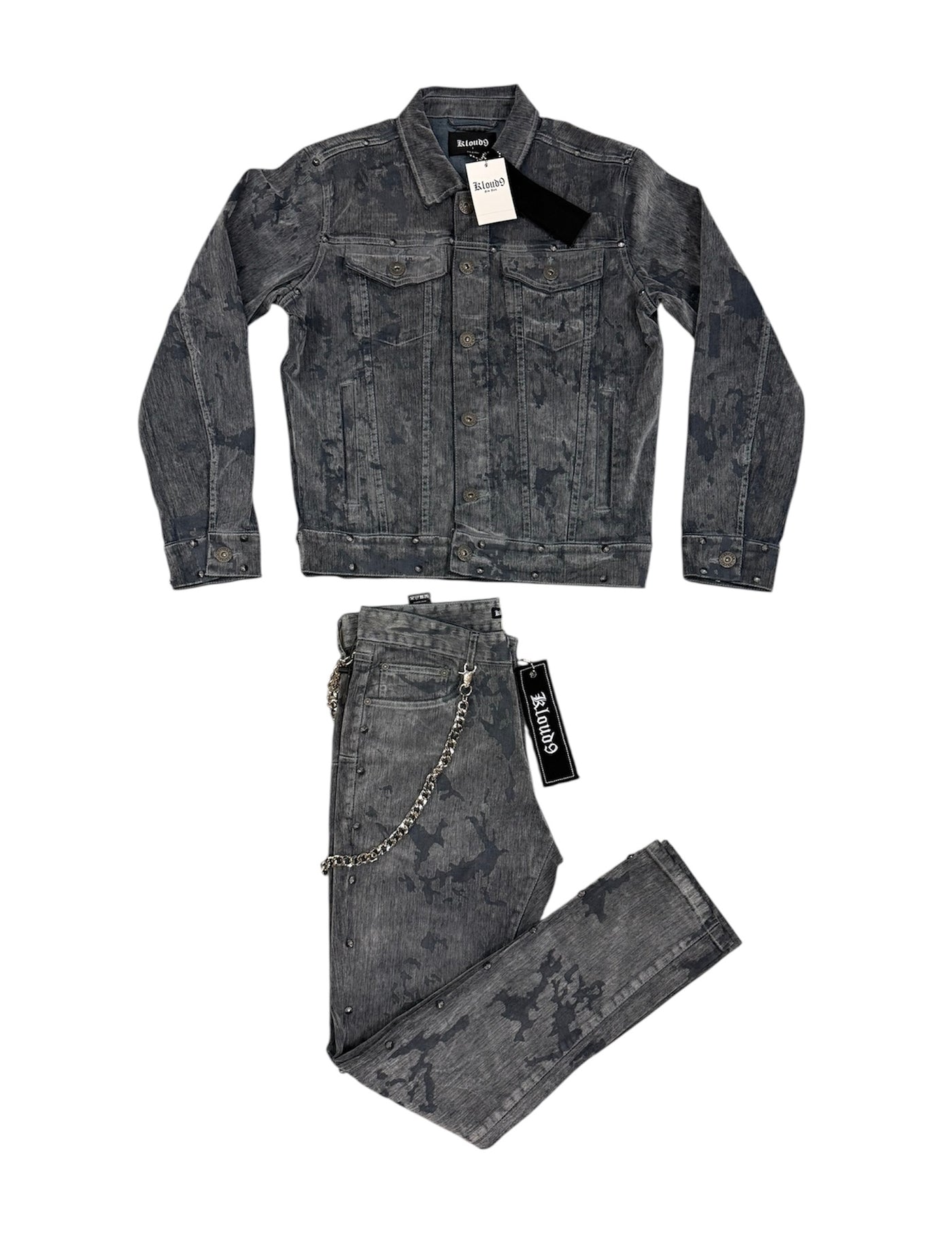 Kloud9 slim jeans Marble Blue