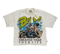 Bravo cropped shirt white T1499