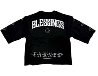Blessings crop shirt HF5503 black