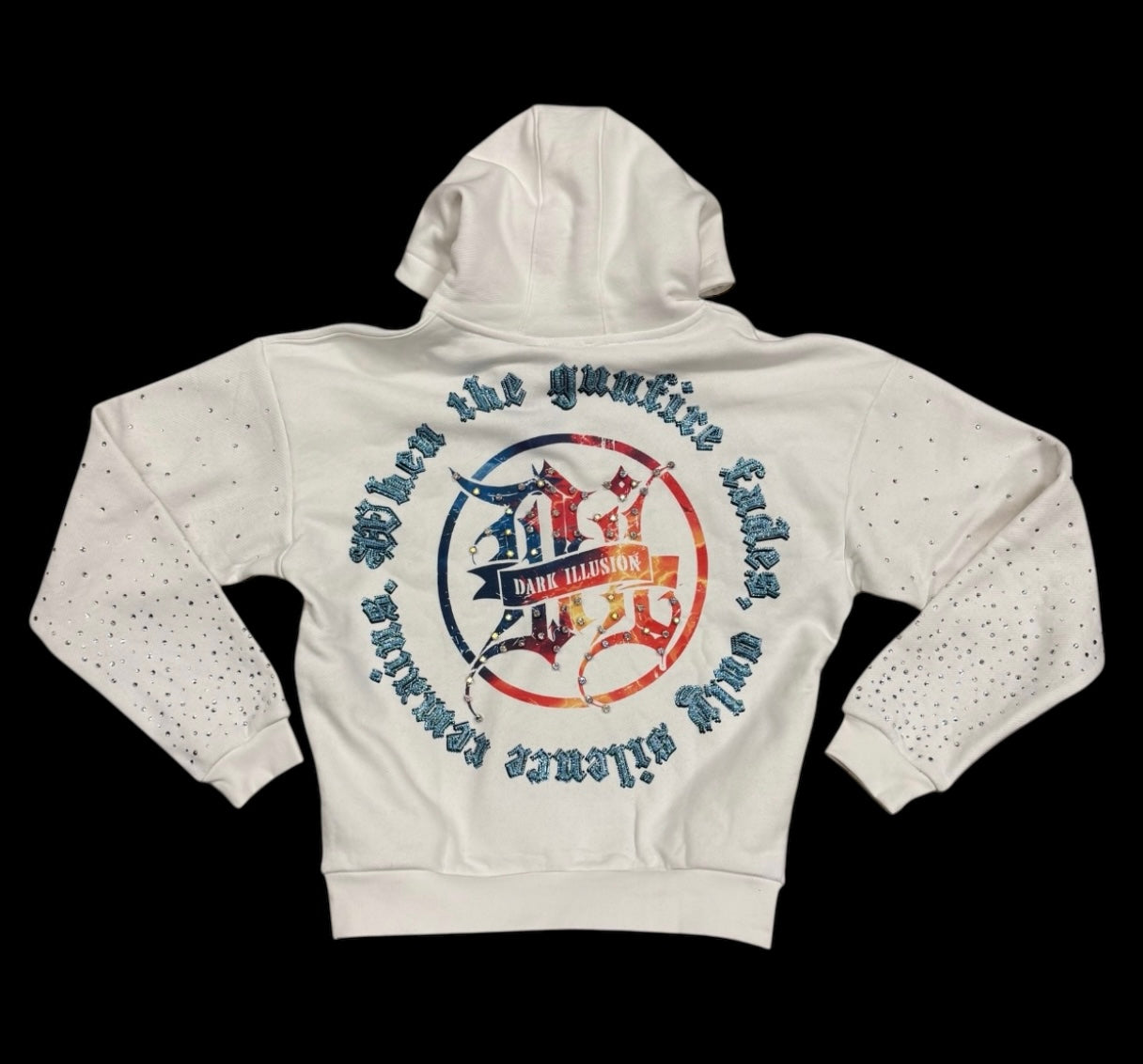 DARK ILLUSION HOODIE DEATHRIDER WHITE