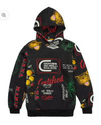 CUBAN LINK ALL OVER PRINT PULLOVER HOODIE