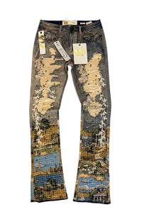 STACKED FIT WAIMEA BLUE WASHED M8599D