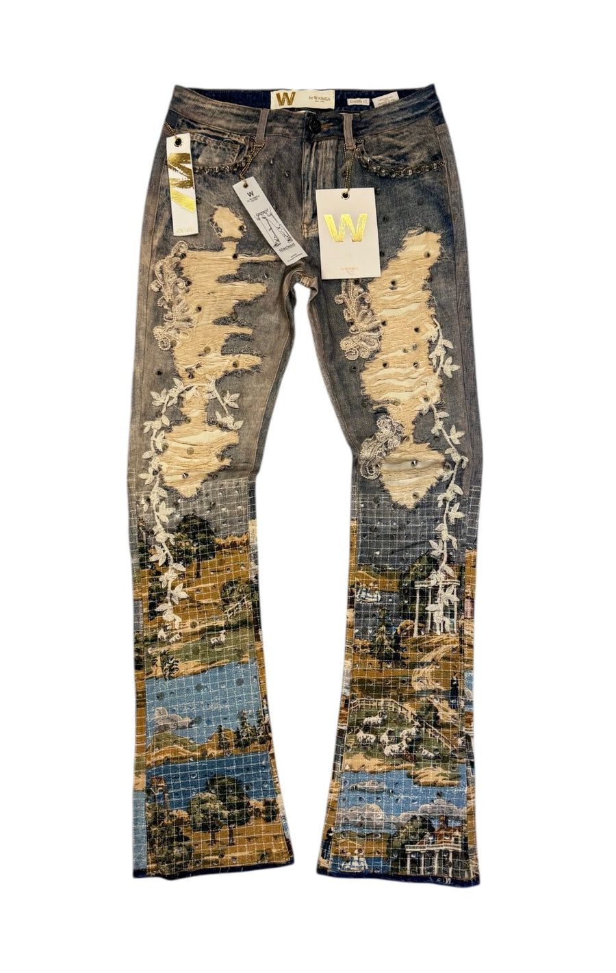 STACKED FIT WAIMEA BLUE WASHED M8599D