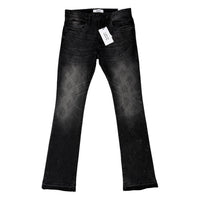 Liquid Crystal 'Diamond Crystal' Stacked Rhinestone Denim (Black Shadow ) JTF2317