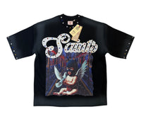 SAINTS Cropped shirt Black DM5301BK