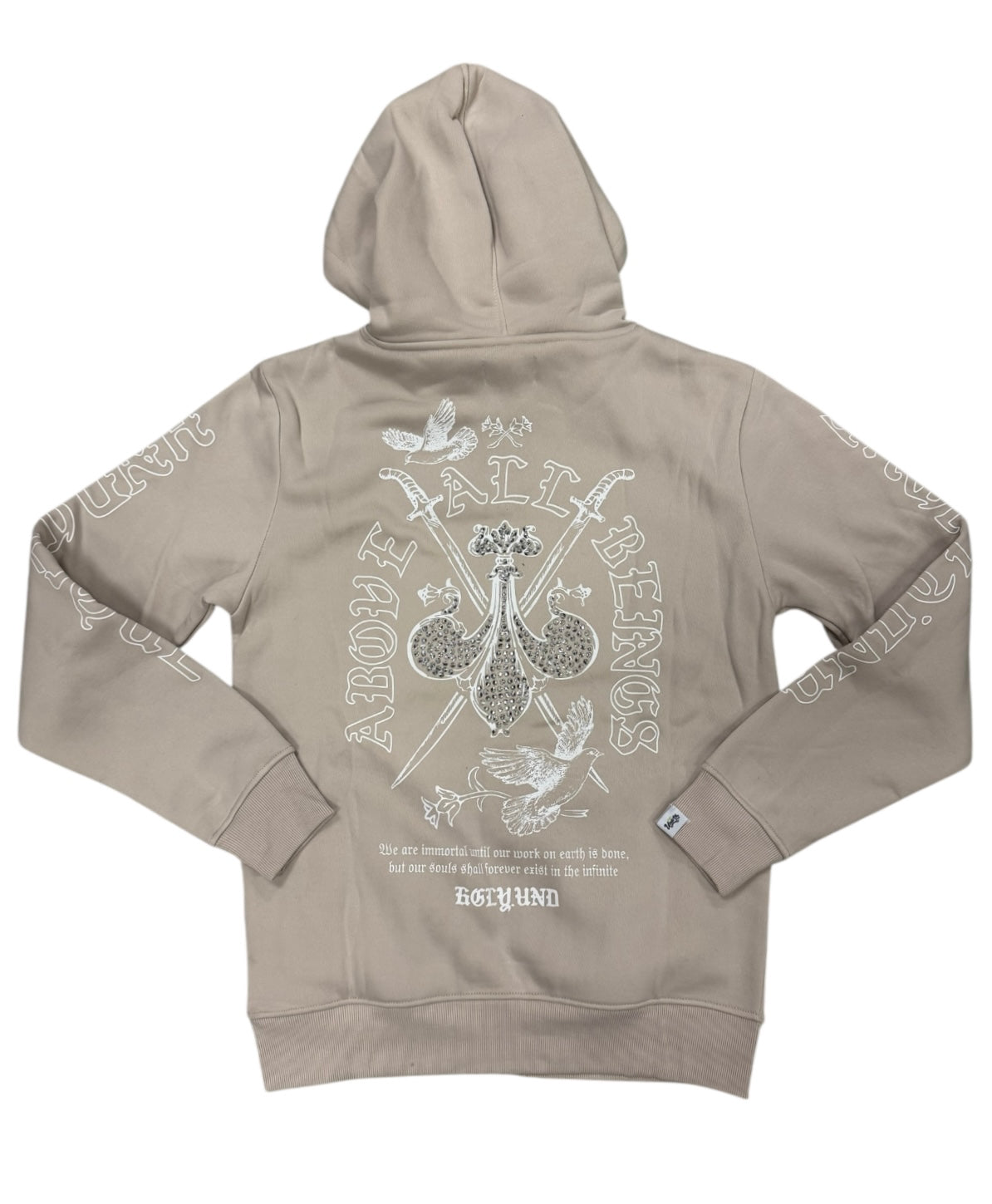 UNDRTD ZIP UP HOODIE UF5604 BEIGE