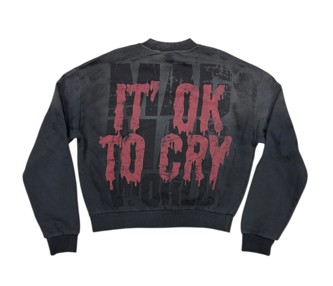 ITS OK TO CRY RARE PEACE LONG SLEEVES CREW NECK RK5052