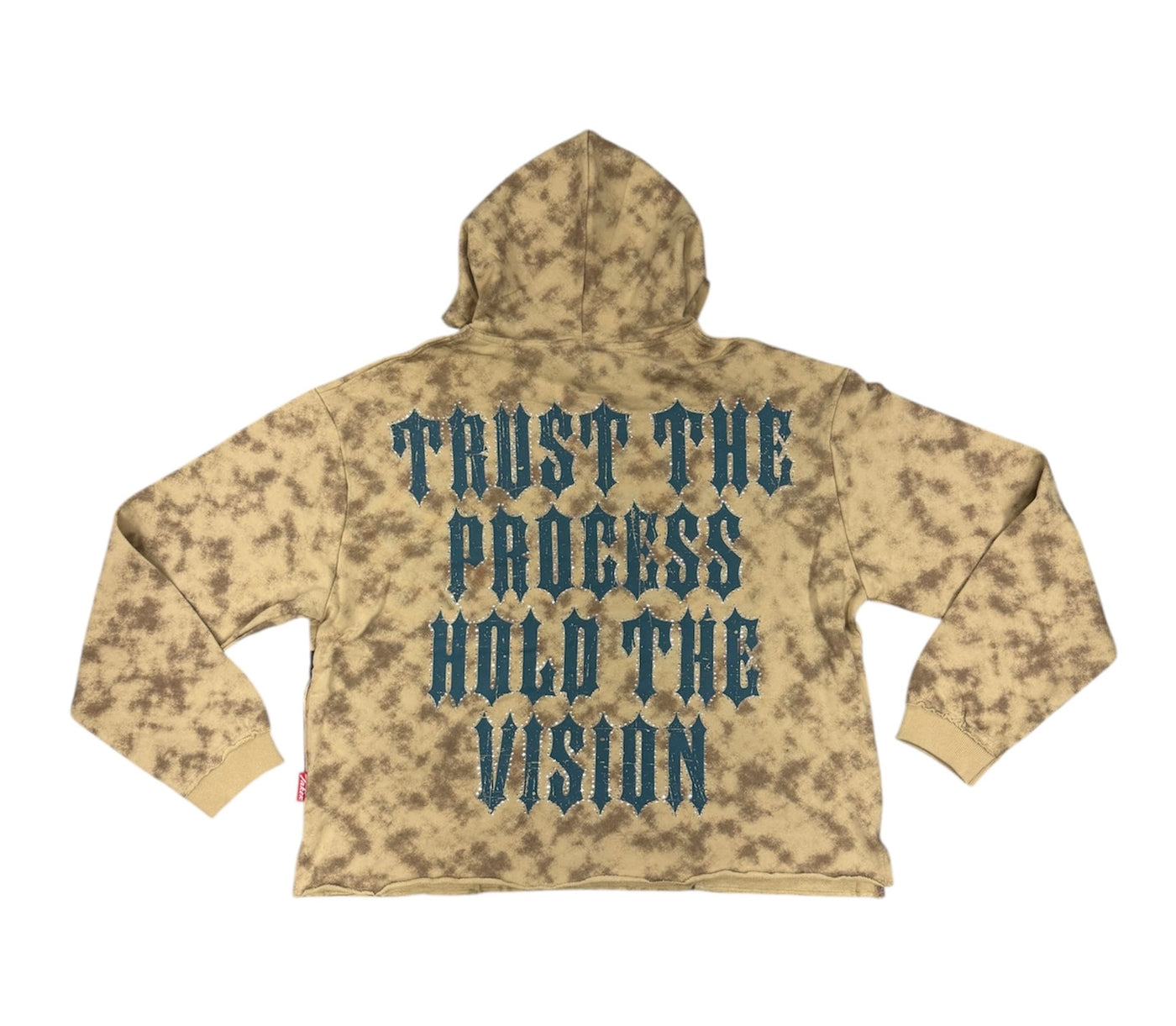 TRUST THE PROCESS HOODIE SAND T5260