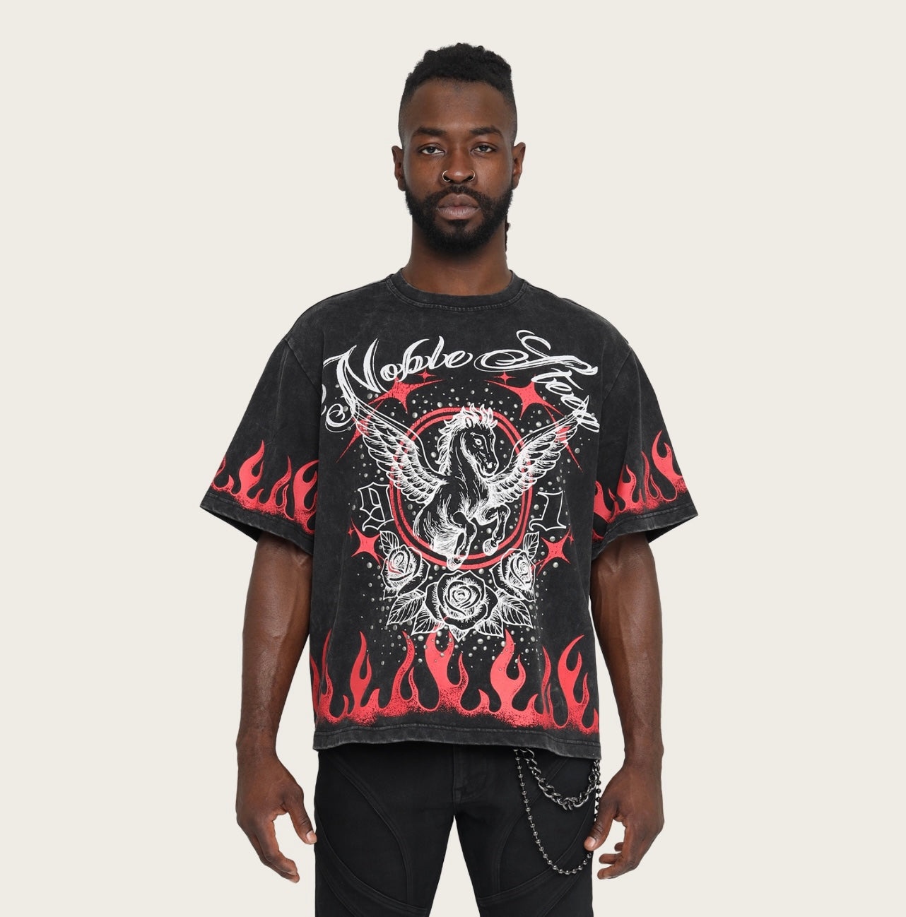Noble Steed T-Shirt KT26S488 Black