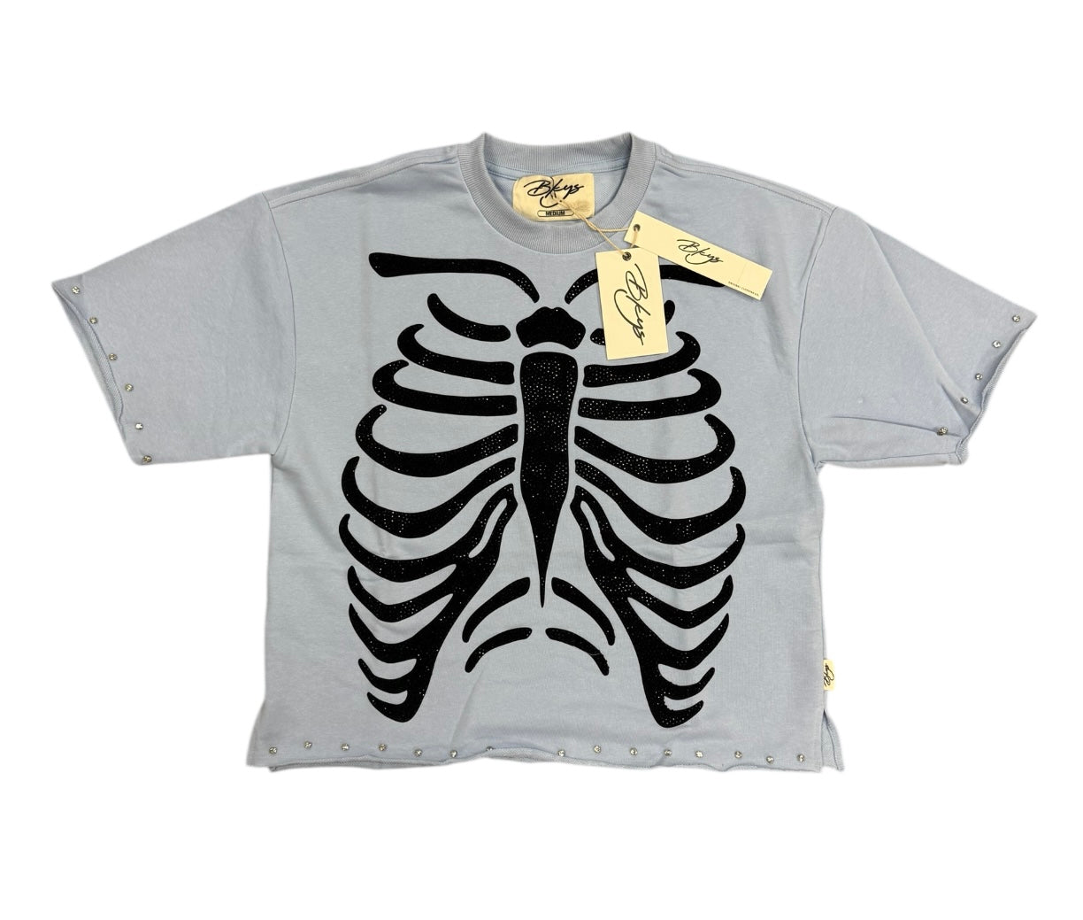 "Hurt" F-Terry Cropped T-shirt t1285c