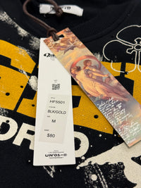 HIGHY Cropped shirt HF5501 Black/Gold