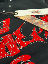 Vision Cropped Shirt  HF5500 Black/Red