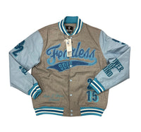PARADISE REBEL MIND VARSITY JACKET GREY 142-515