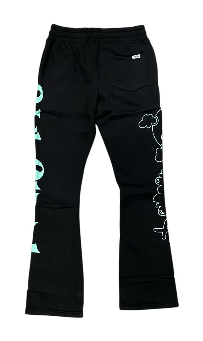 SWEATPANTS UNDRTD UF5206 BLACL/BLUE