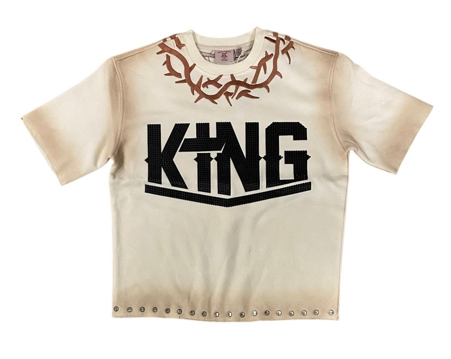 King cropped shirt OFF WHITE