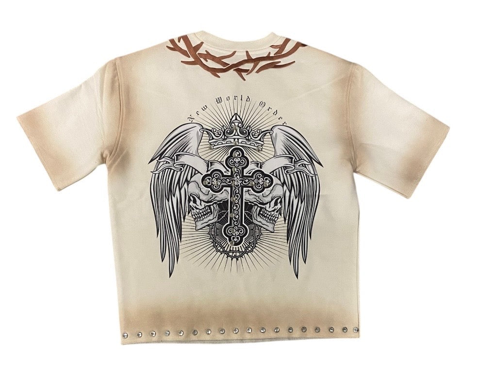 King cropped shirt OFF WHITE