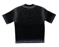 Dog Chain cropped shirt BLACK DM5232BK