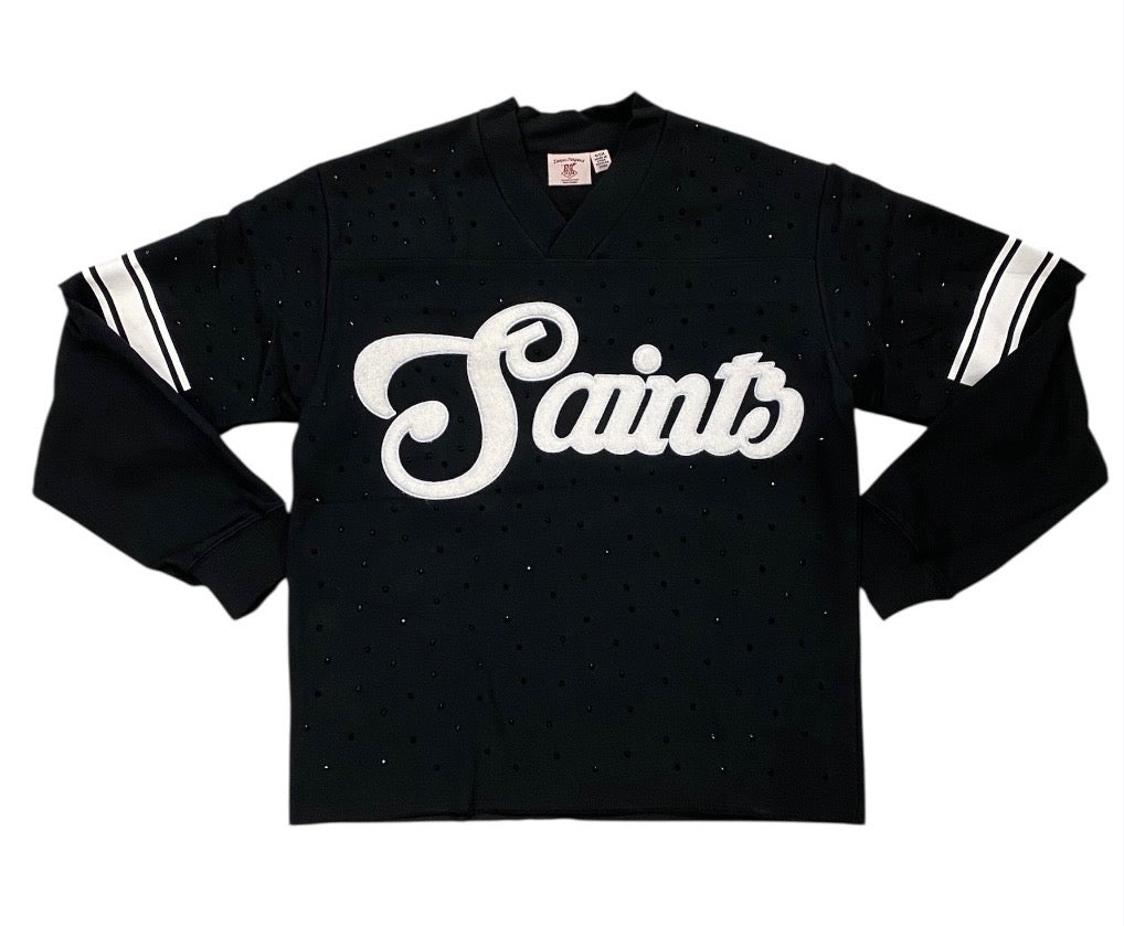 SAINT SWEAT JERZY NO MERCY SHIRT BLACK DM5304BK