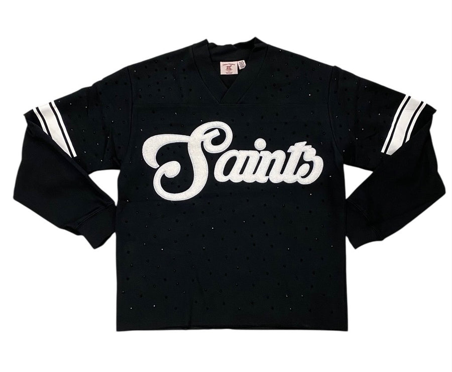 SAINT SWEAT JERZY NO MERCY SHIRT BLACK DM5304BK