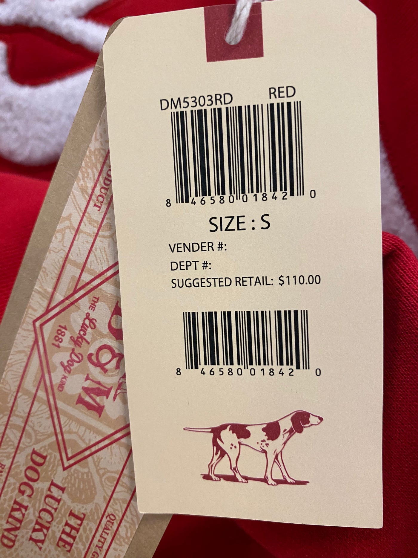 CHOSEN HODDIE RED  DM53038K