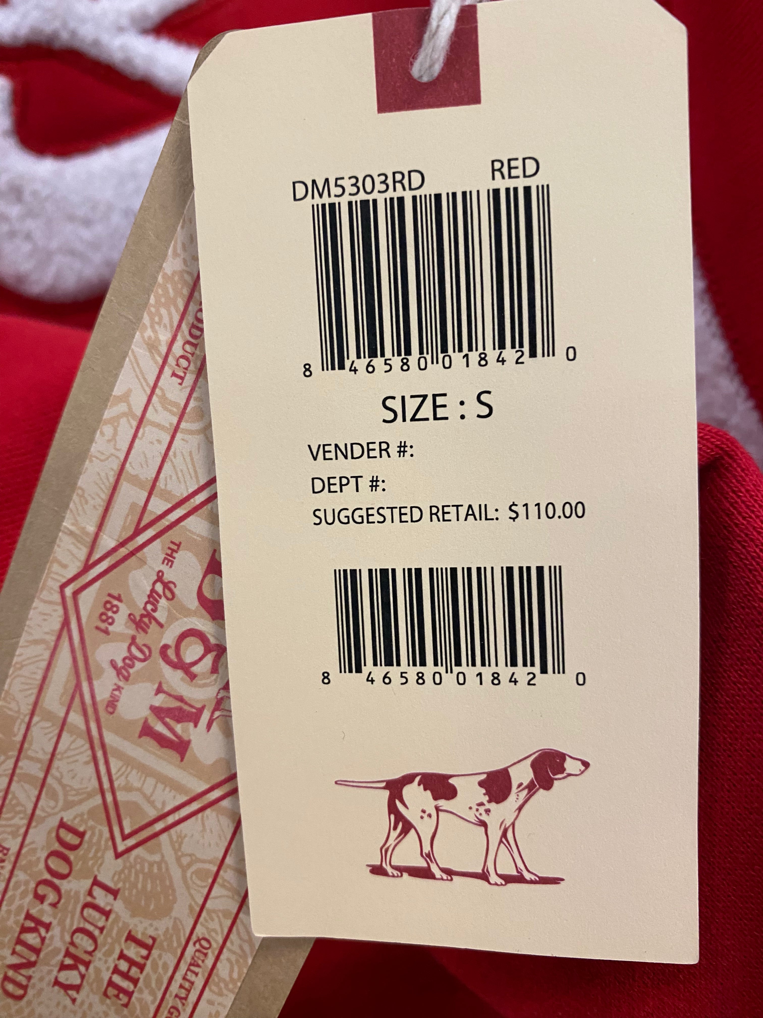 CHOSEN HODDIE RED  DM53038K