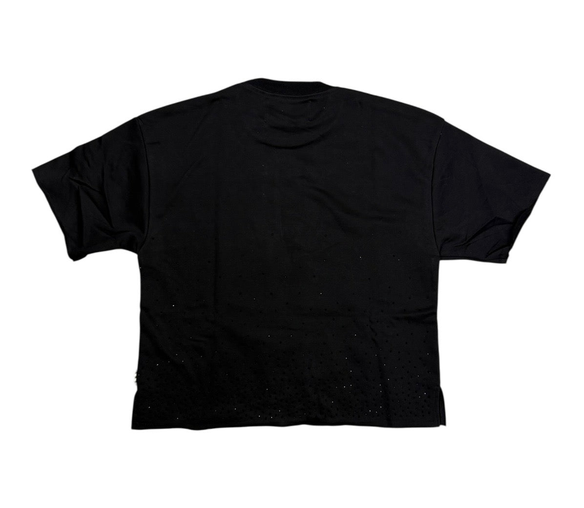 "WANDERER" Cropped T-Shirt Black T1335