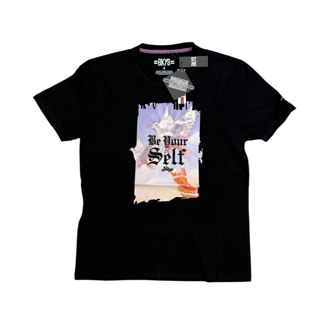 "BE YOURSELF" T-Shirt Black T103