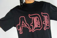 ADDICT CROPPED TEE 751-132 black