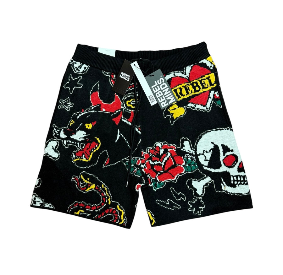 Sweater shorts Black 151-945