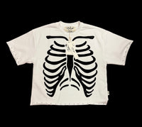 "HURT" F-TERRY CROPPED T-SHIRT t1285c