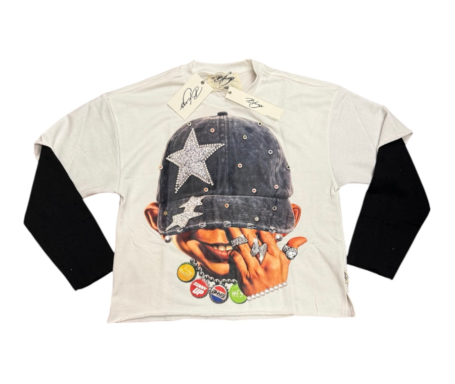 Bling Cropped T-Shirt C1301
