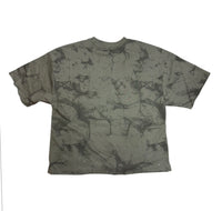 "ESCAPE" Cropped T-Shirt Washed Grey T1410