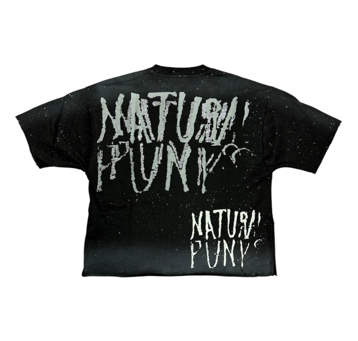 "NO FEAR" Cropped T-Shirt Black T1385