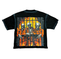 "GET LOST" Cropped Tshirt Black T1391