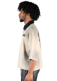 FIESTA Men's S/N Jersey 3/4 Sleeve Crop Top Polo