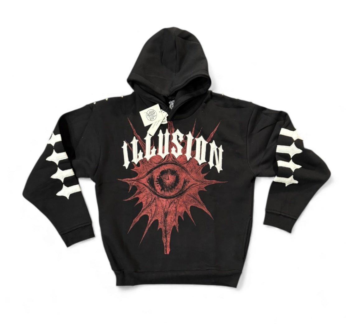 Illusion hoodie black