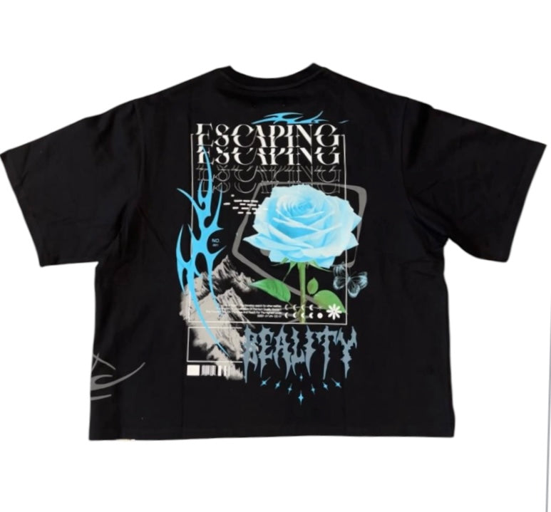 CROPPED ESCAPING REALITY US5112S black