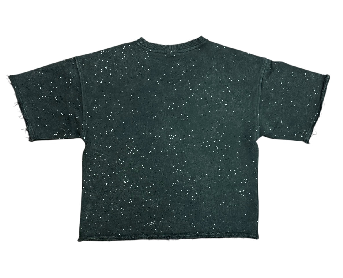 SLAY cropped shirt T5205 black