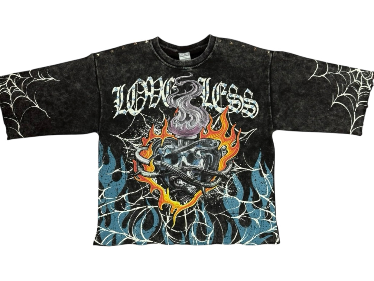 Love less cropped shirt takers