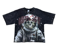 ODYSSEY cropped shirt black T5202