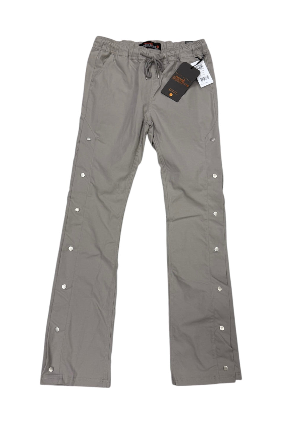 Grey PANTS W/ SIDE BUTTONS 513218