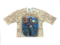 Sky High cropped t-shirts W.Beige T1249c