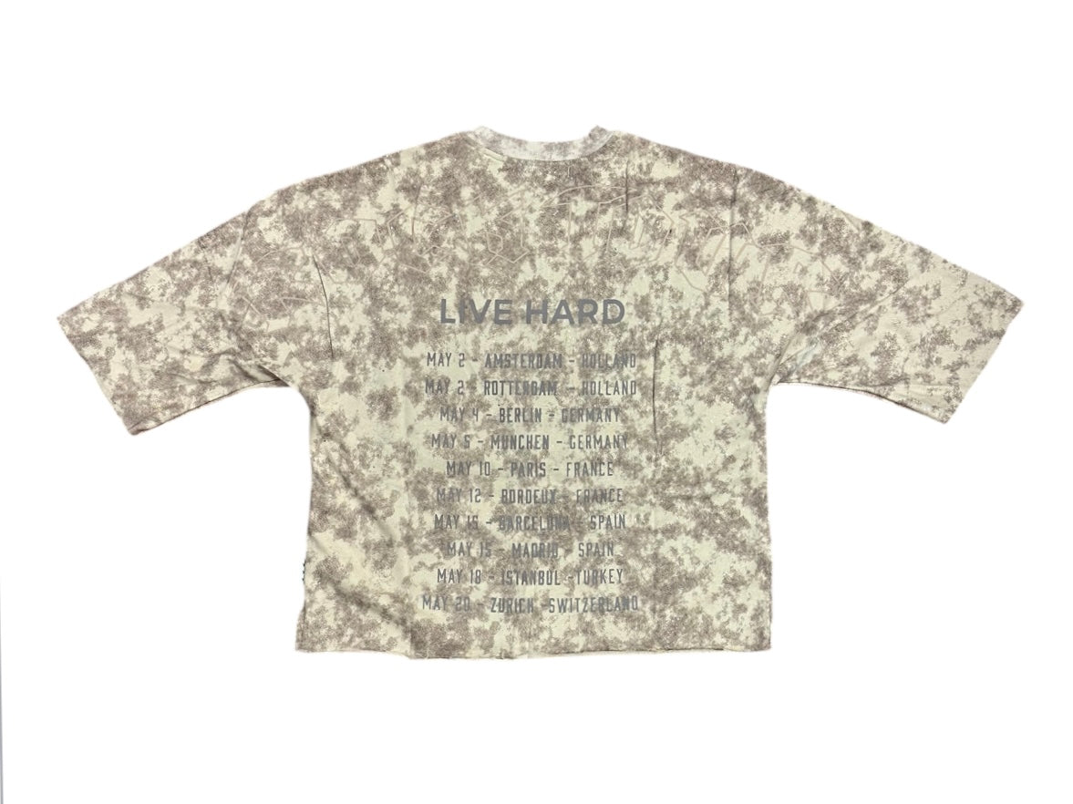 Sky High cropped t-shirts W.Beige T1249c