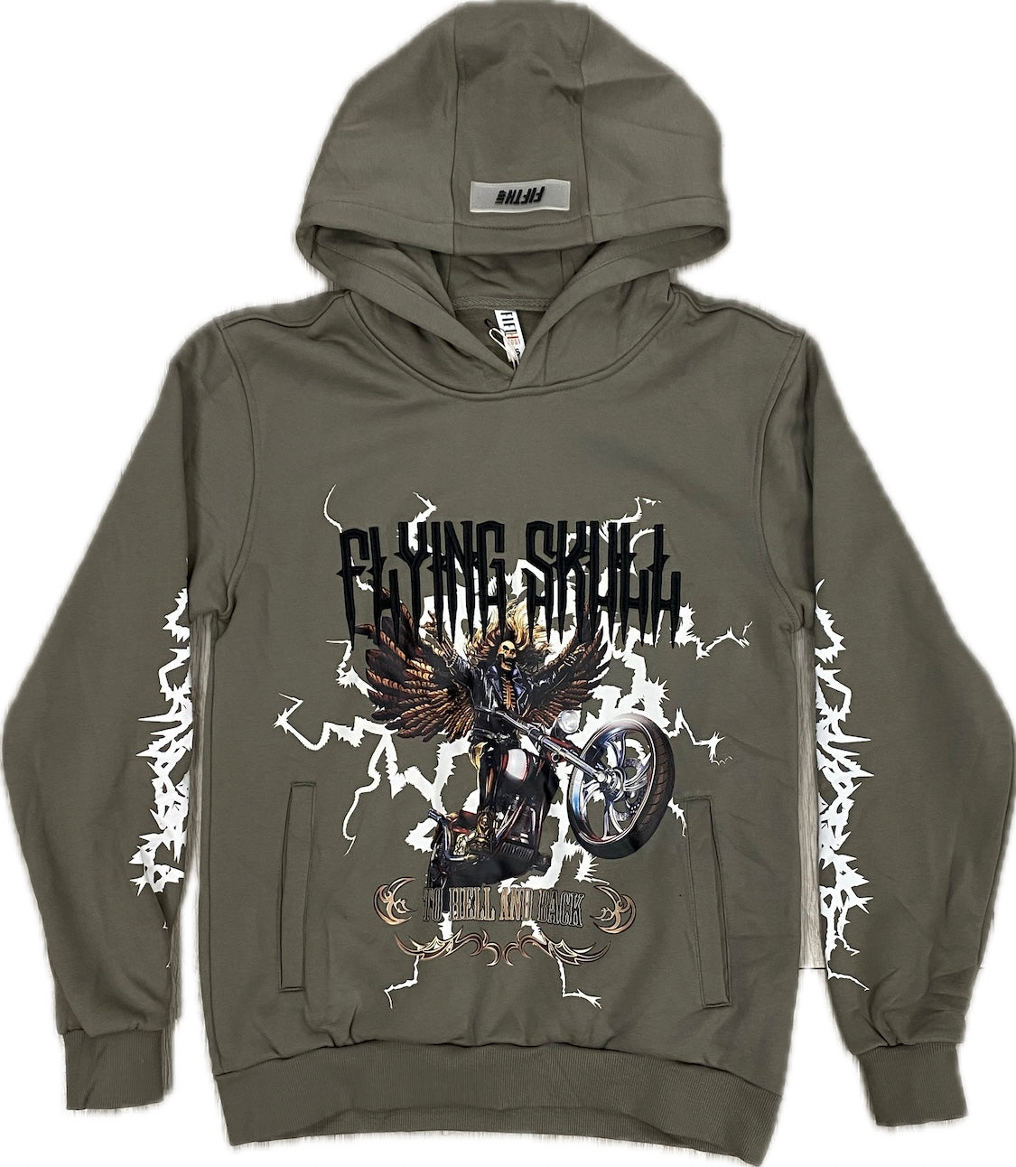 Flying skulls hoodie