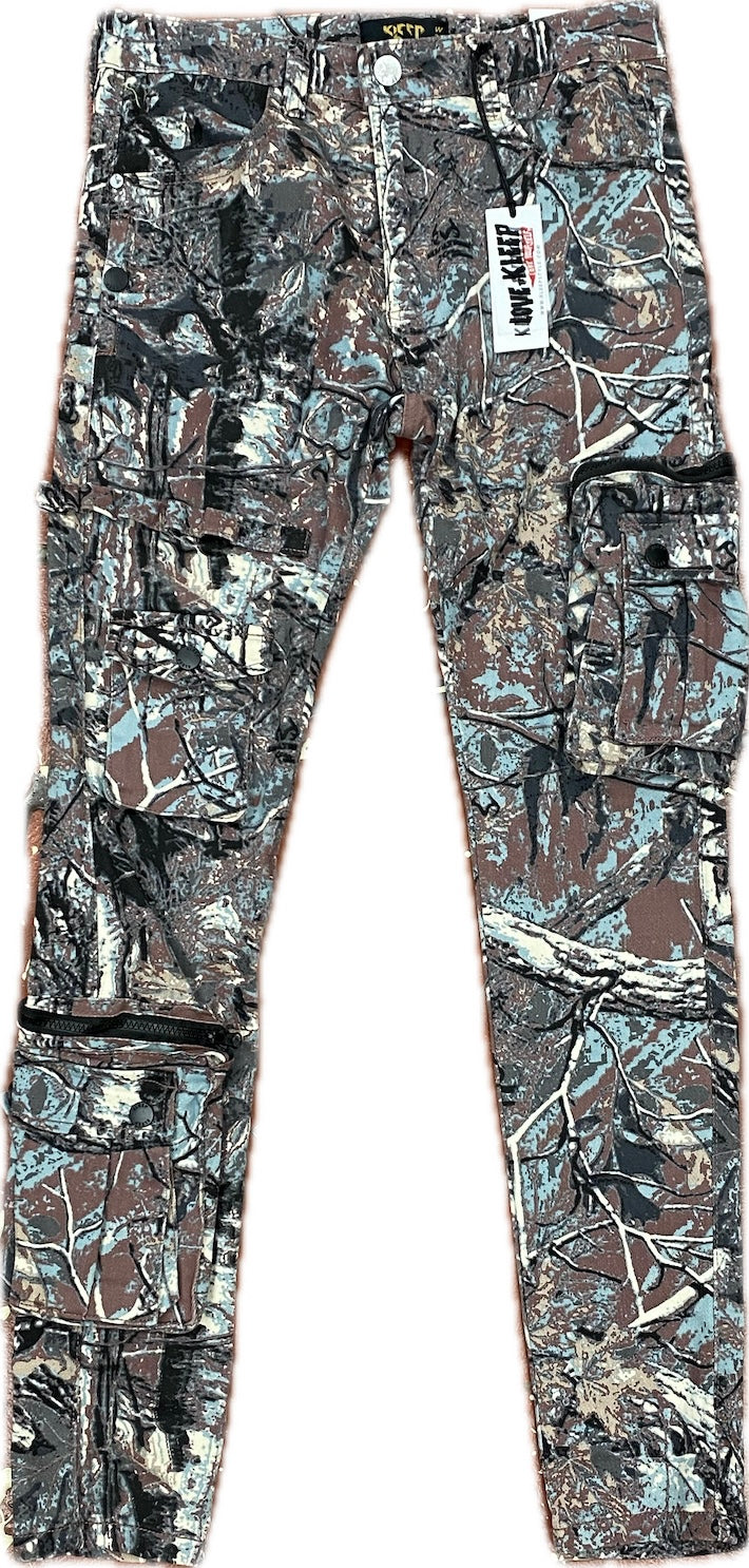 Men’s Kleep Kusa Forest Camo Cargo Jeans