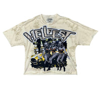 "HELLFEST" F-TERRY CROPPED T-SHIRT T1321c&