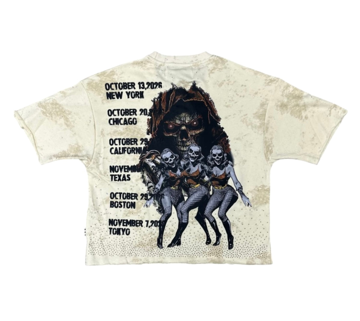 "HELLFEST" F-TERRY CROPPED T-SHIRT T1321c&