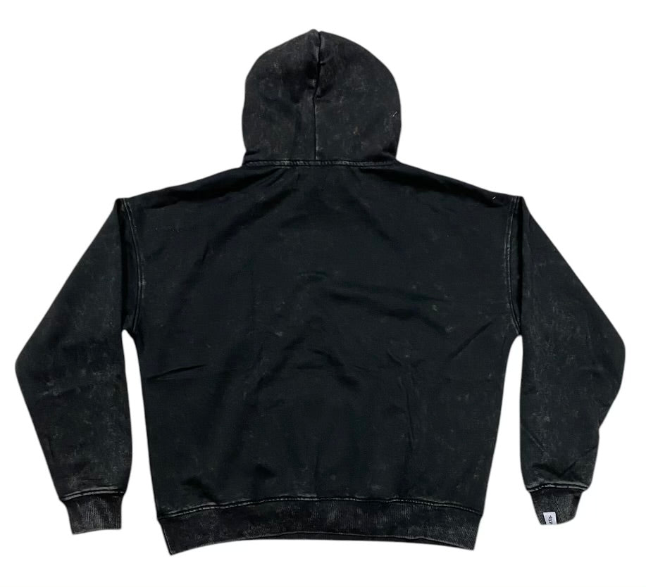 Clique acid wash hoodie