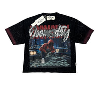 Dooms Day cropped shirt Black  T1455